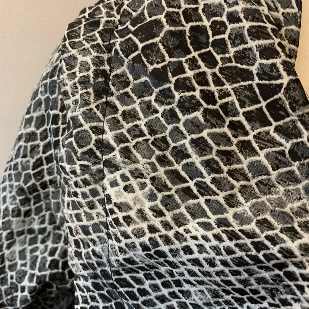 Chico snakeskin print jacket, size 6-8 (0)